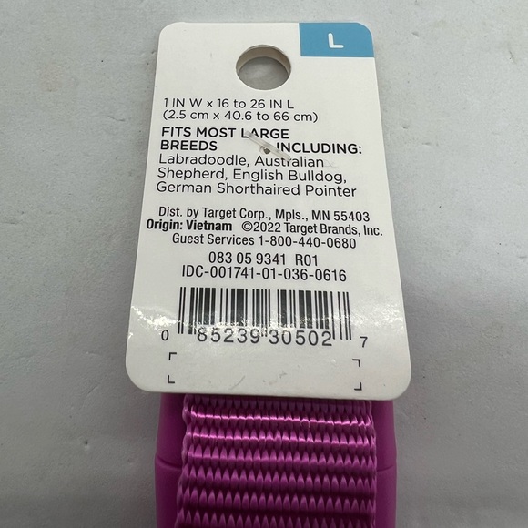 NWT Boots & Barkley Large Fuchsia Dog Collar - Picture 5 of 5